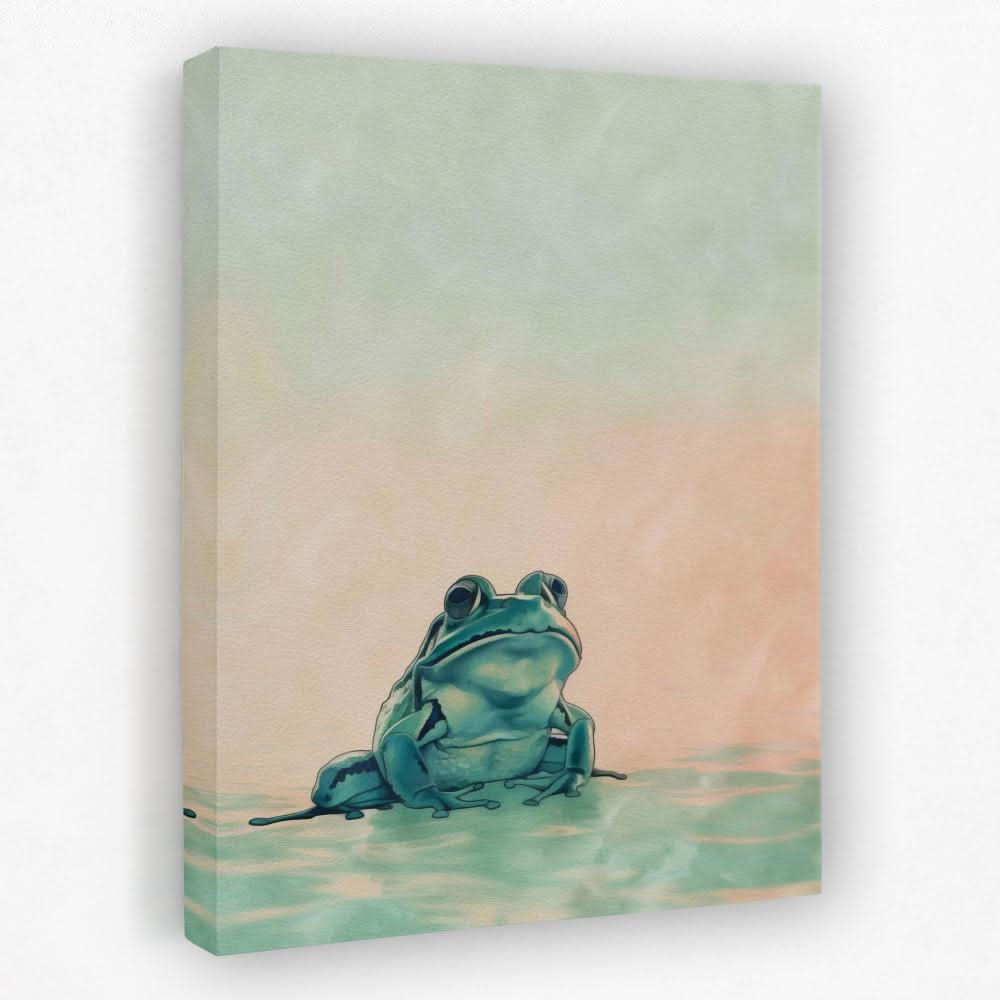 Froggy Bliss - Animals Canvas Wall Art