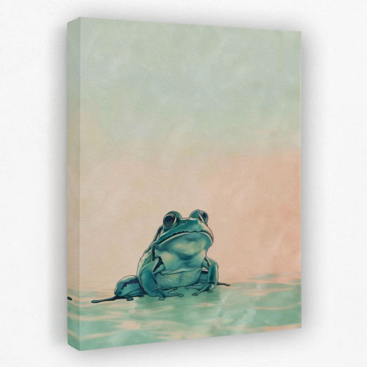 Froggy Bliss - Animals Canvas Wall Art