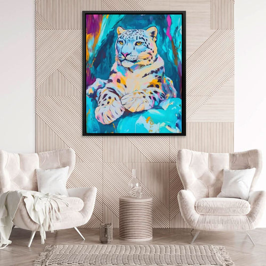 Frozen Guardian - Wall Art in Black Frame