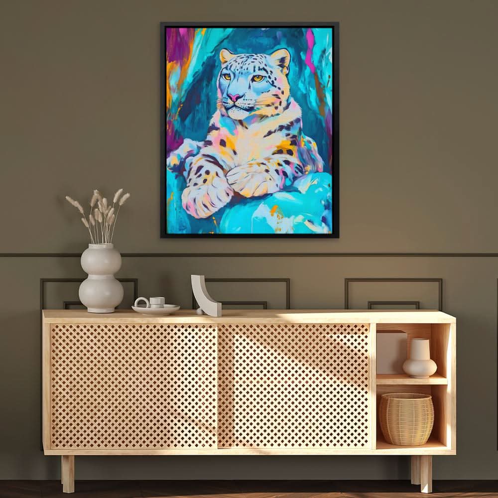 Frozen Guardian - Blue Canvas Wall Art