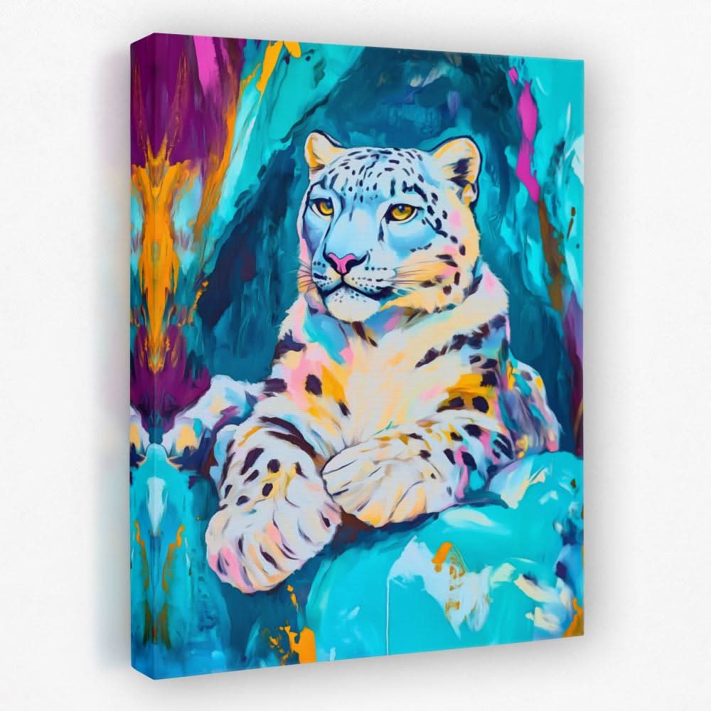Frozen Guardian - Aqua Blue Canvas Wall Art