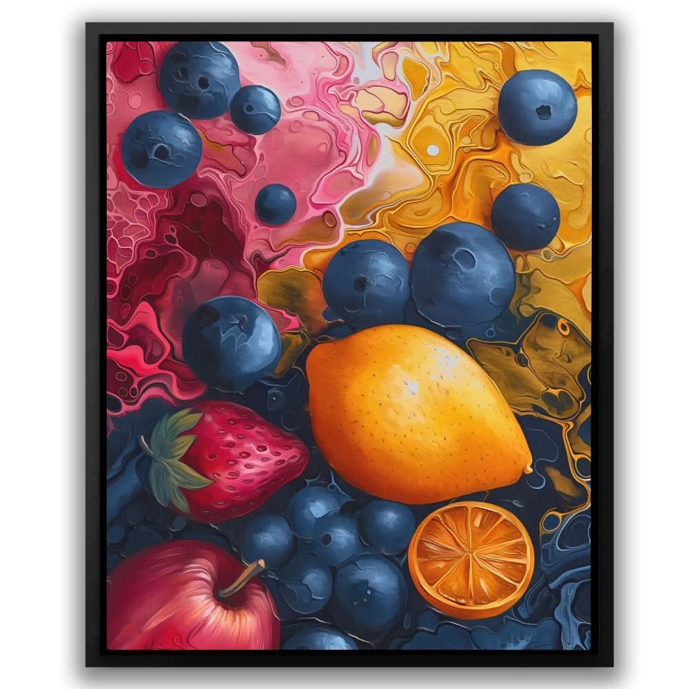 Fruit of the Gods - Abstract Colorful Canvas Wall Art