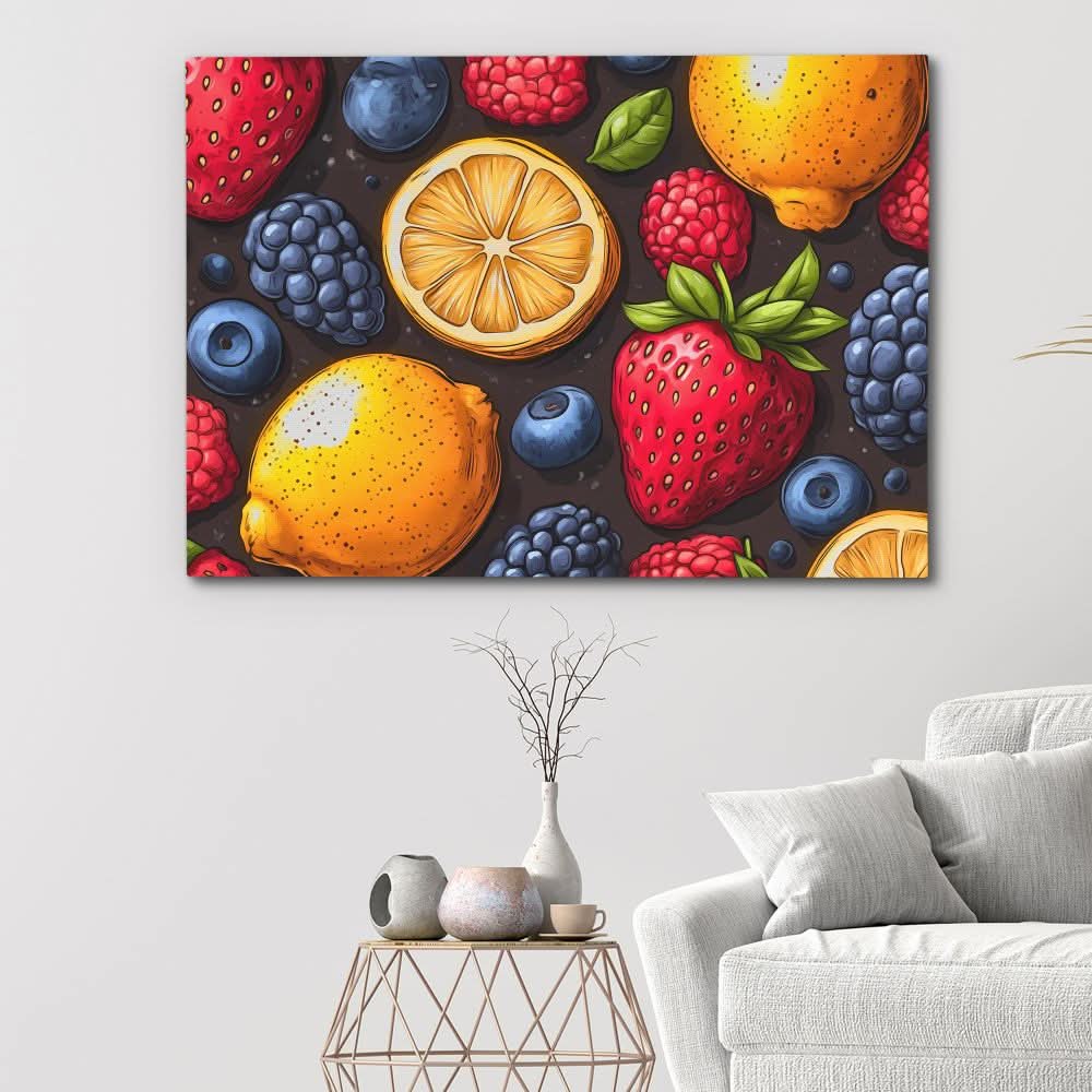 Fruit Wall - Food Art for Dining Room