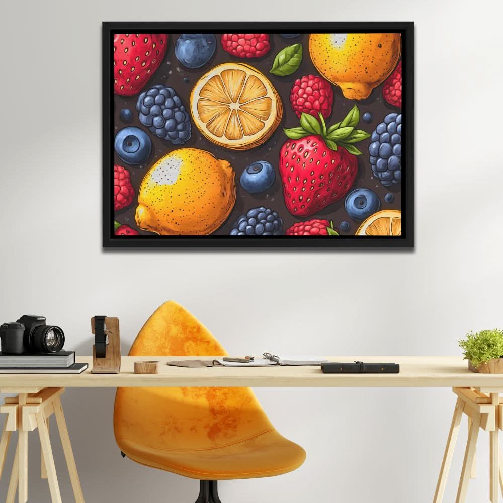Fruit Wall - Colorful Canvas Print
