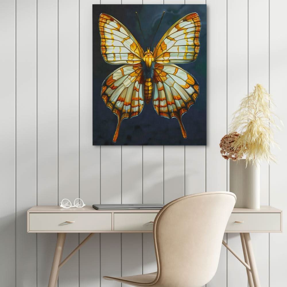 Furry Butterfly - Large Canvas Print