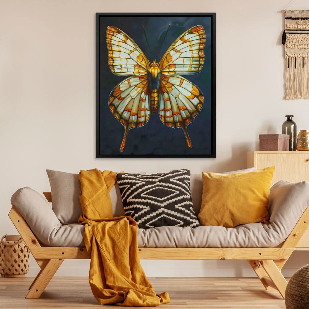 Furry Butterfly - Framed Art Print
