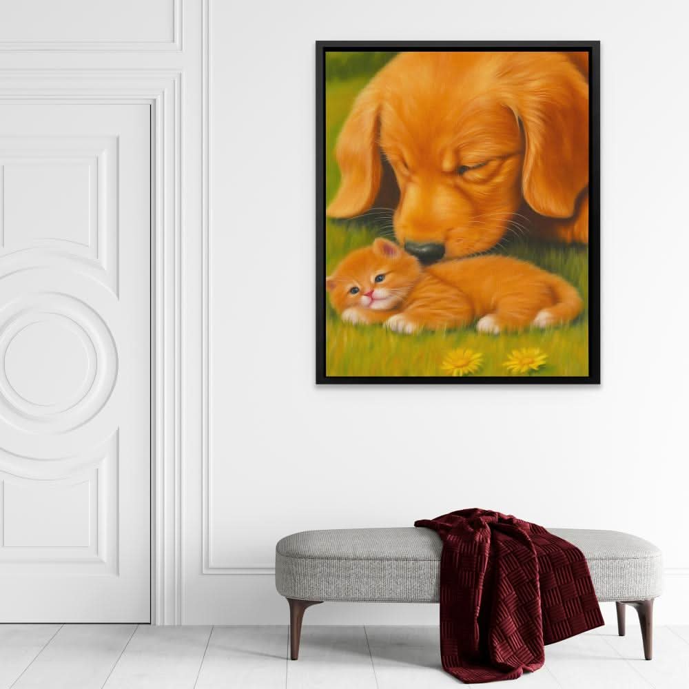 Furry Friendship - Animals Art for Bedroom