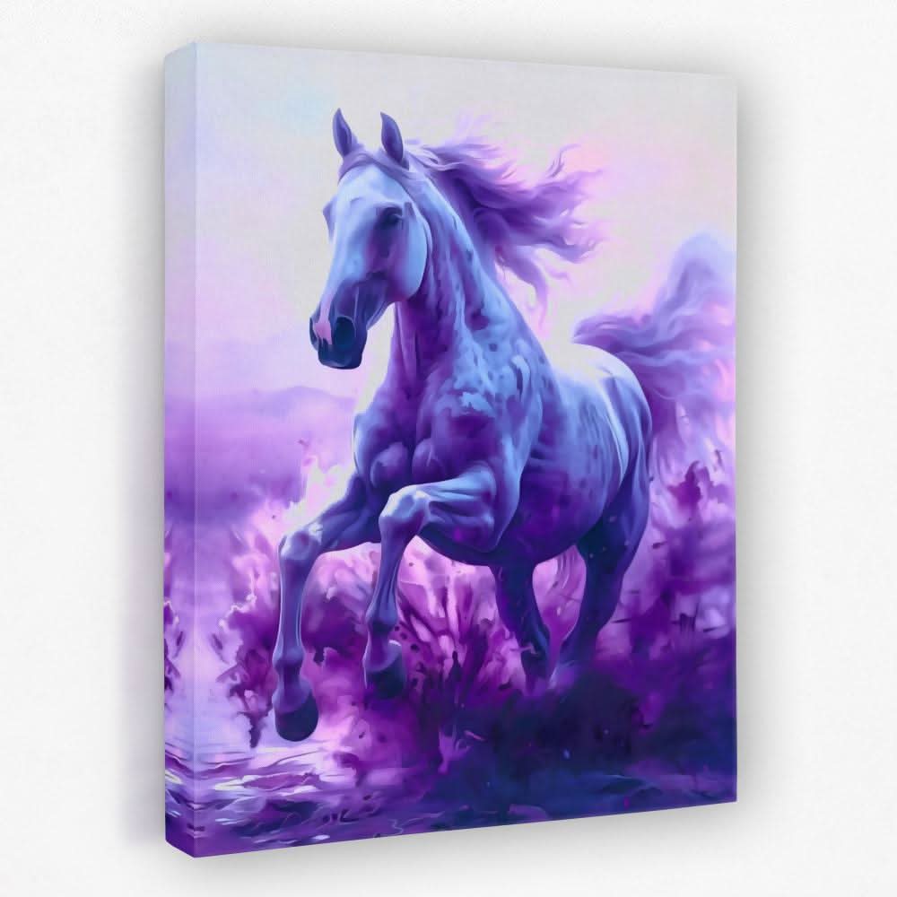 Galloping Amethyst - Animals Canvas Wall Art