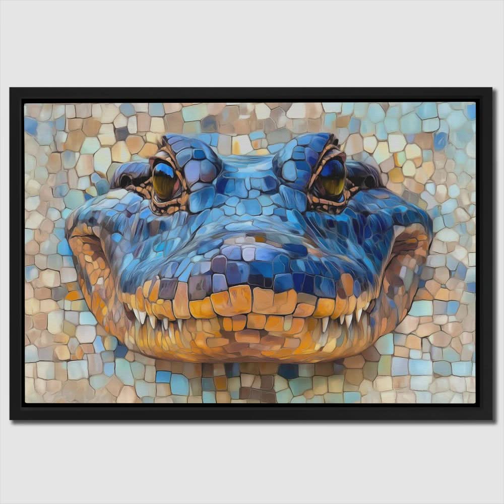 Gator Tiles - Blue Wall Art for Hallway