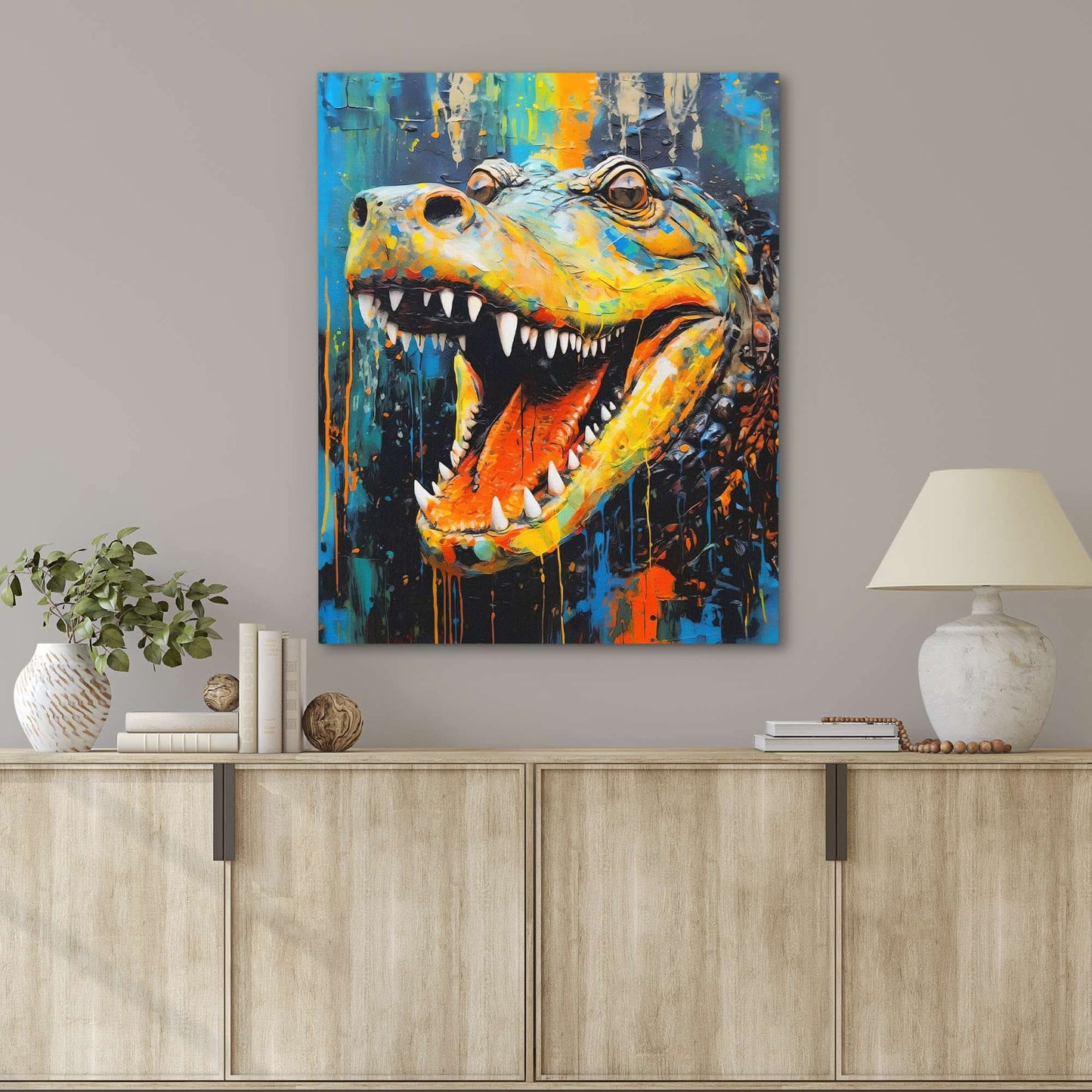 Gator's Bite - Large Canvas Print