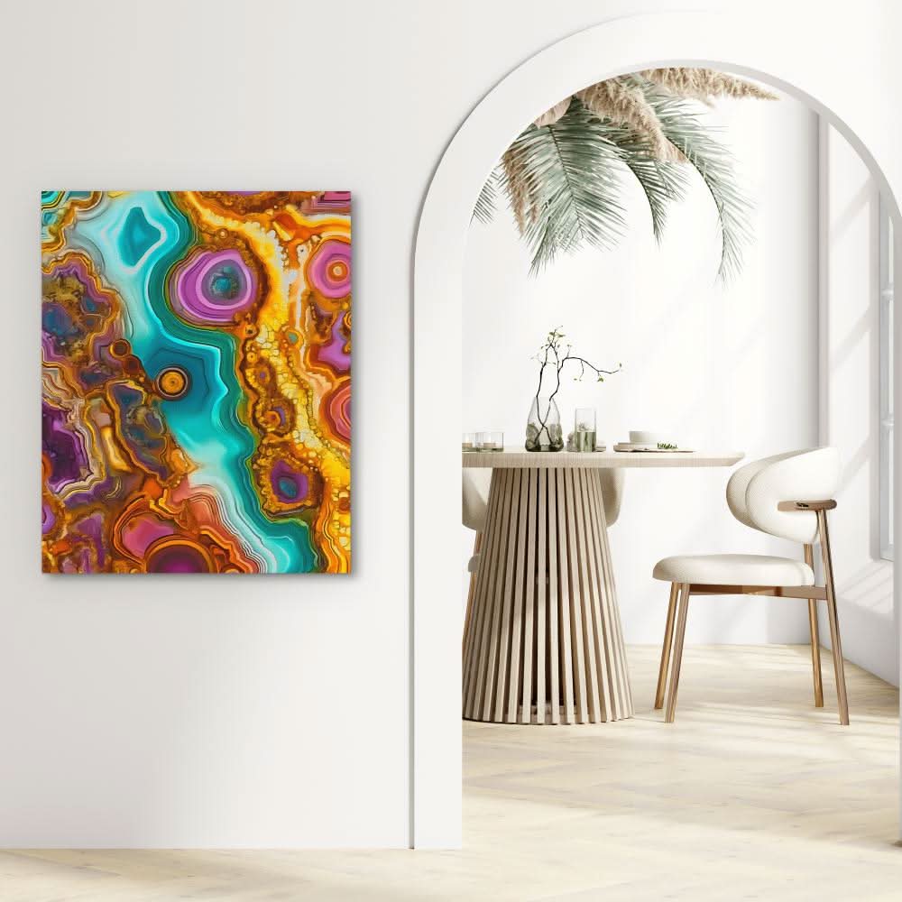 Gemstone Tapestry - Contemporary Wall Art Print