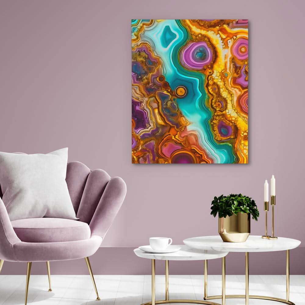 Gemstone Tapestry - Contemporary Wall Art Print
