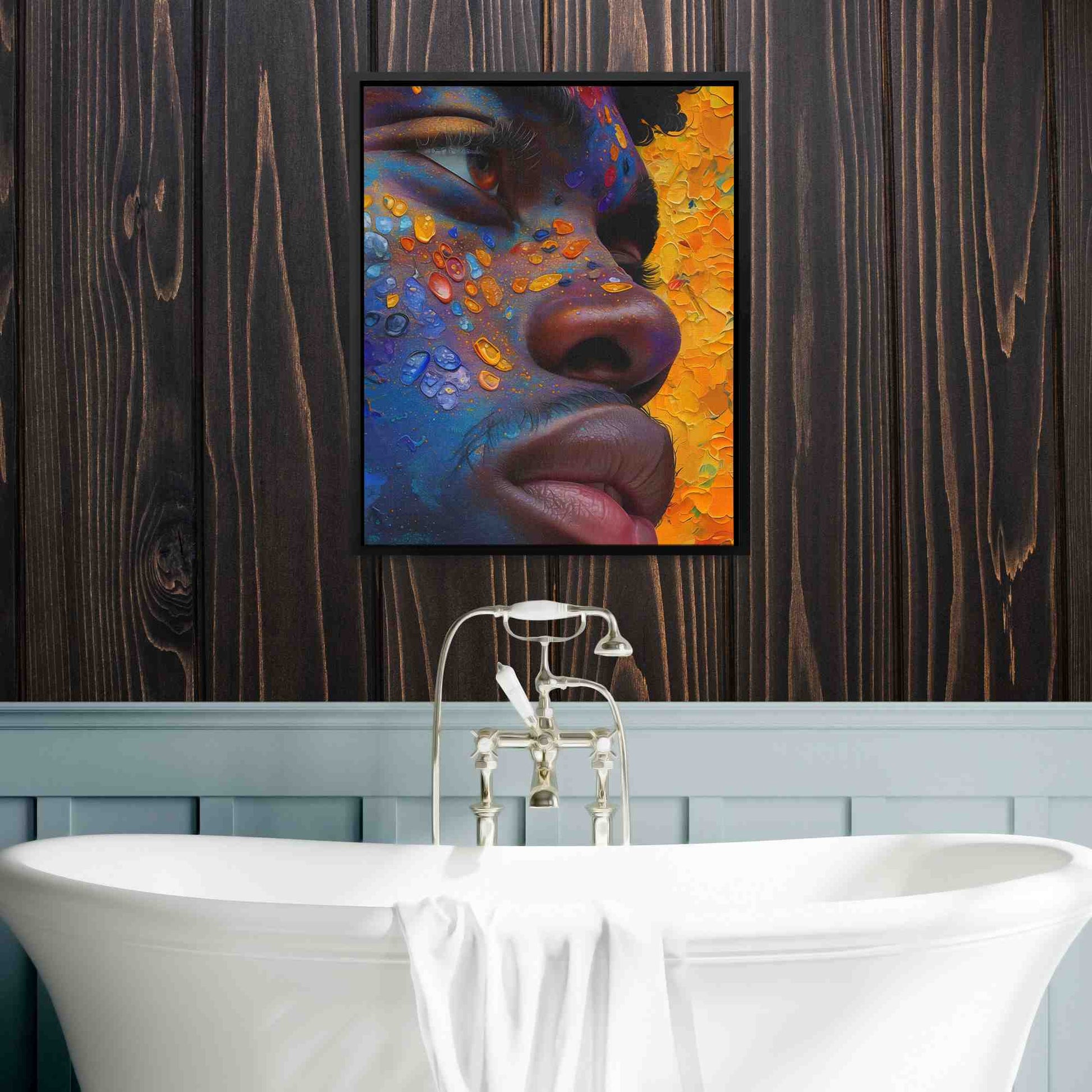 Generation Z - Abstract Blue Canvas Wall Art