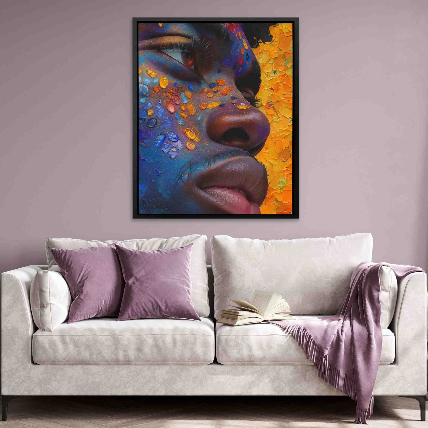 Generation Z - Abstract Wall Art in Black Frame