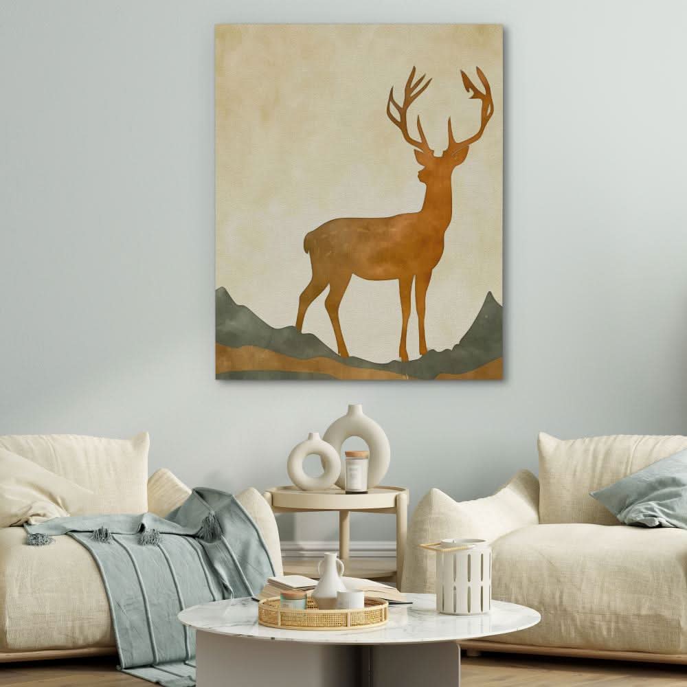 Gentle Deer - Large Canvas Print