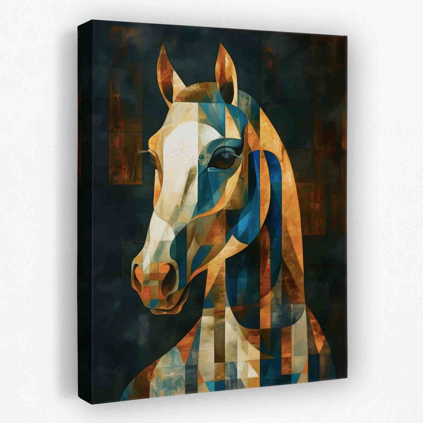 Geometric Charger - Animals Canvas Wall Art