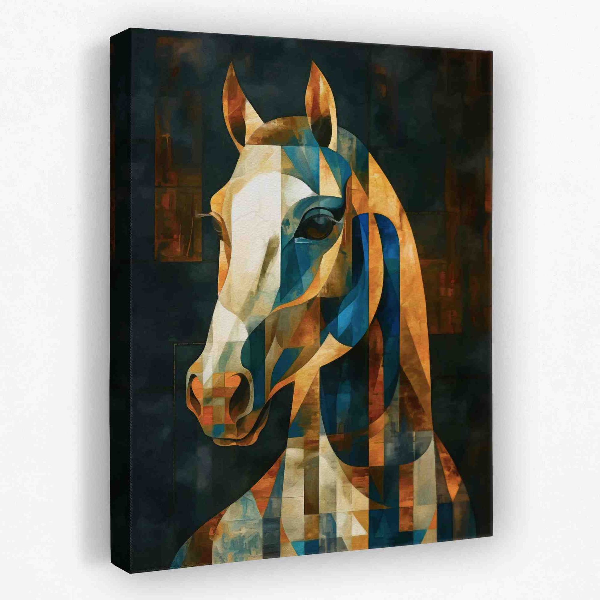 Geometric Charger - Animals Canvas Wall Art