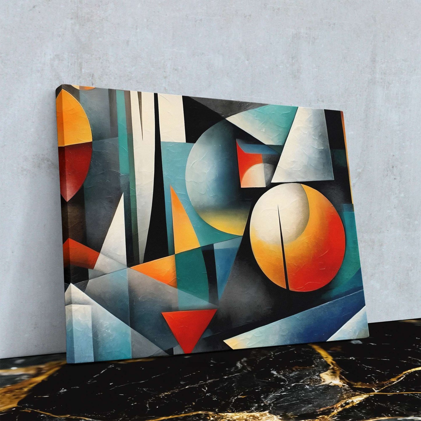 Geometric Shapes - Large Abstract Canvas Print