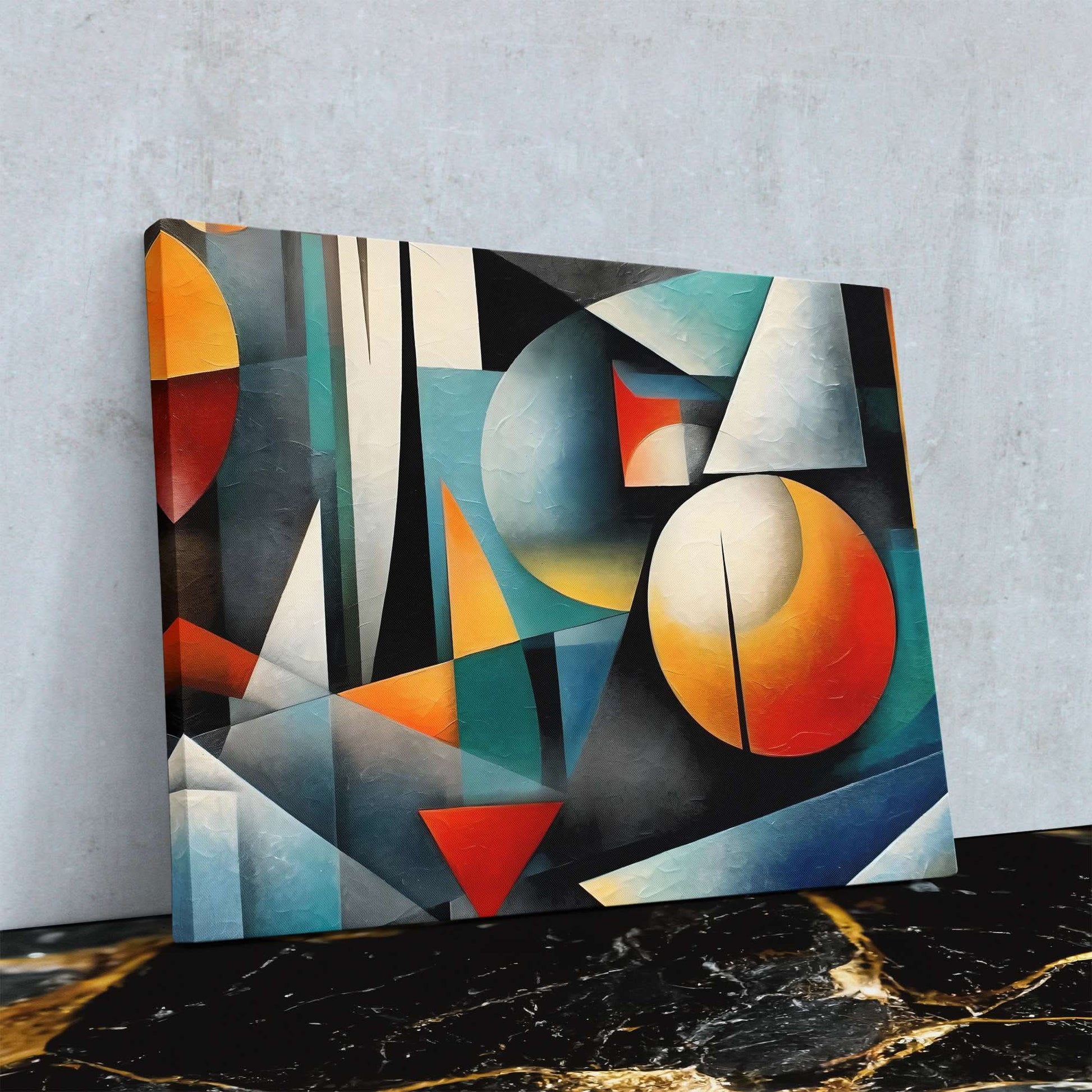 Geometric Shapes - Large Abstract Canvas Print