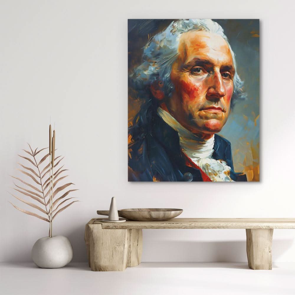 George Washington Portrait - Framed Art Print