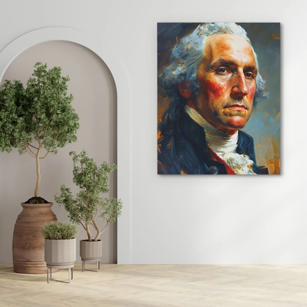 George Washington Portrait - Founding Father Canvas Print