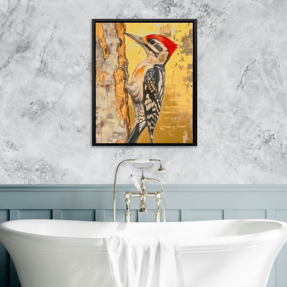 Gilded Drummer - Earth Tones Nature Canvas Print