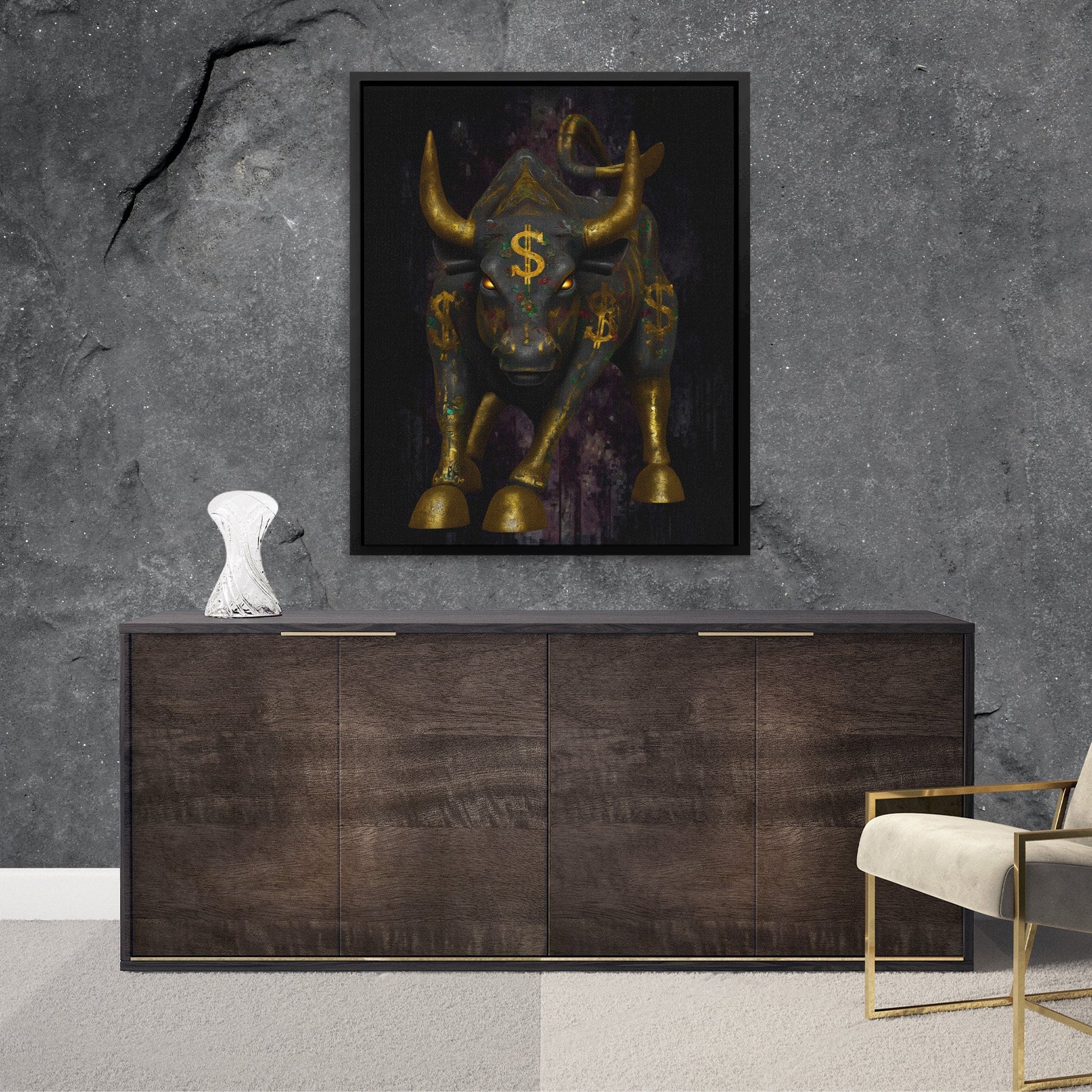 Gilded Market Sovereign - Luxury Wall Art