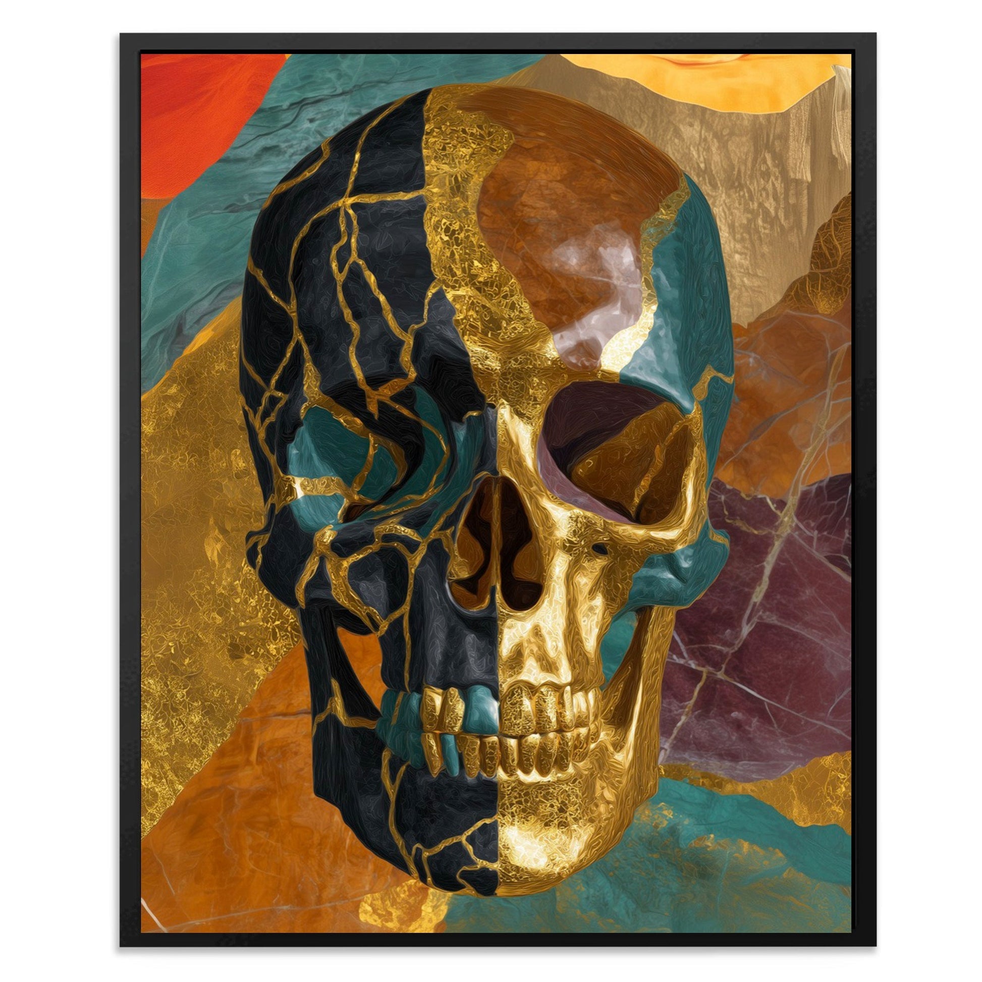 Gilded Mortality Portrait - Luxury Wall Art