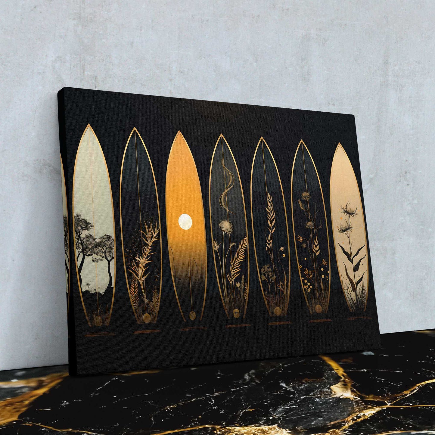 Gilded Rides - Wall Art in Black Frame