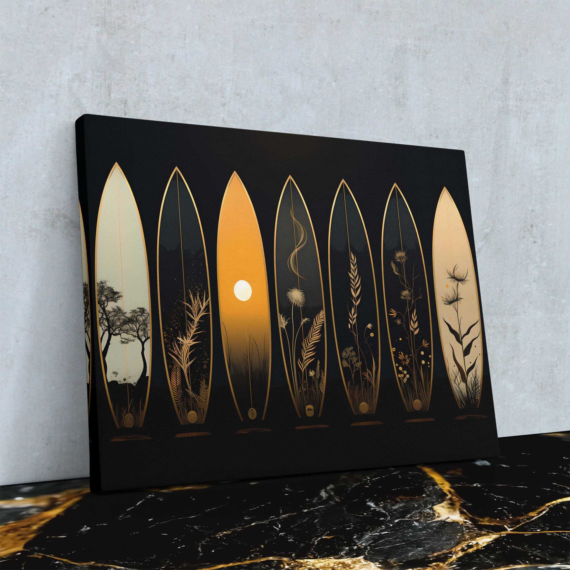 Gilded Rides - Wall Art in Black Frame