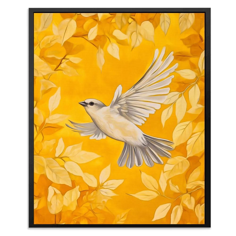 Gilded Wings - Brown Masculine Canvas Print