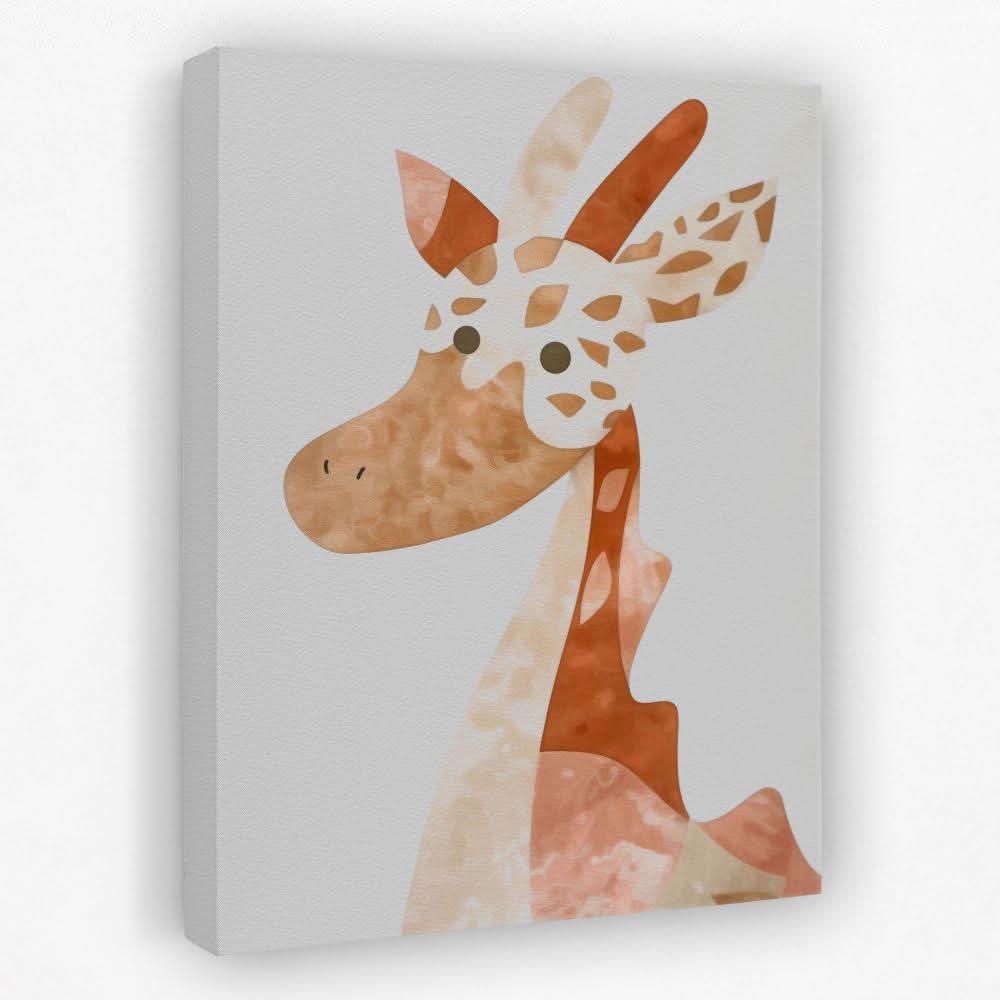 Giraffe Friend - Animals Canvas Wall Art