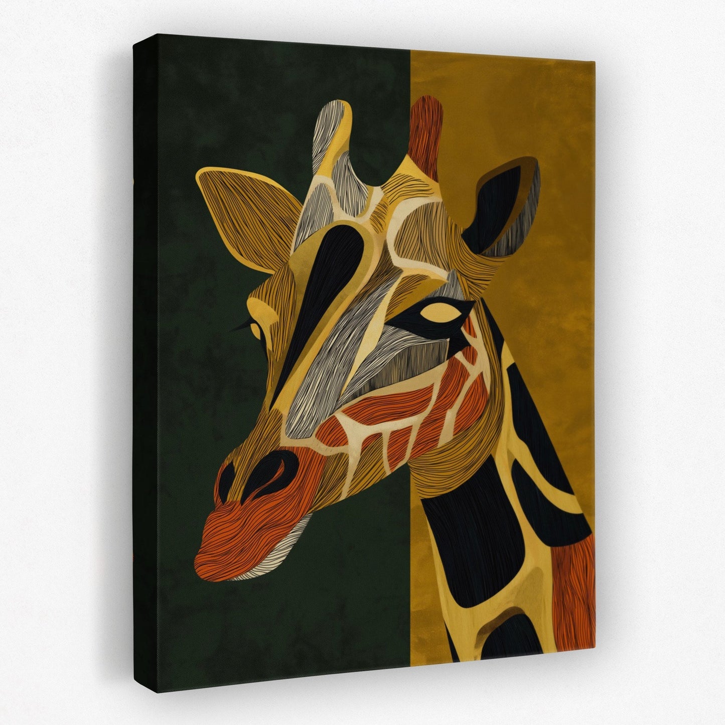 Giraffe Golden Horizon - Luxury Wall Art