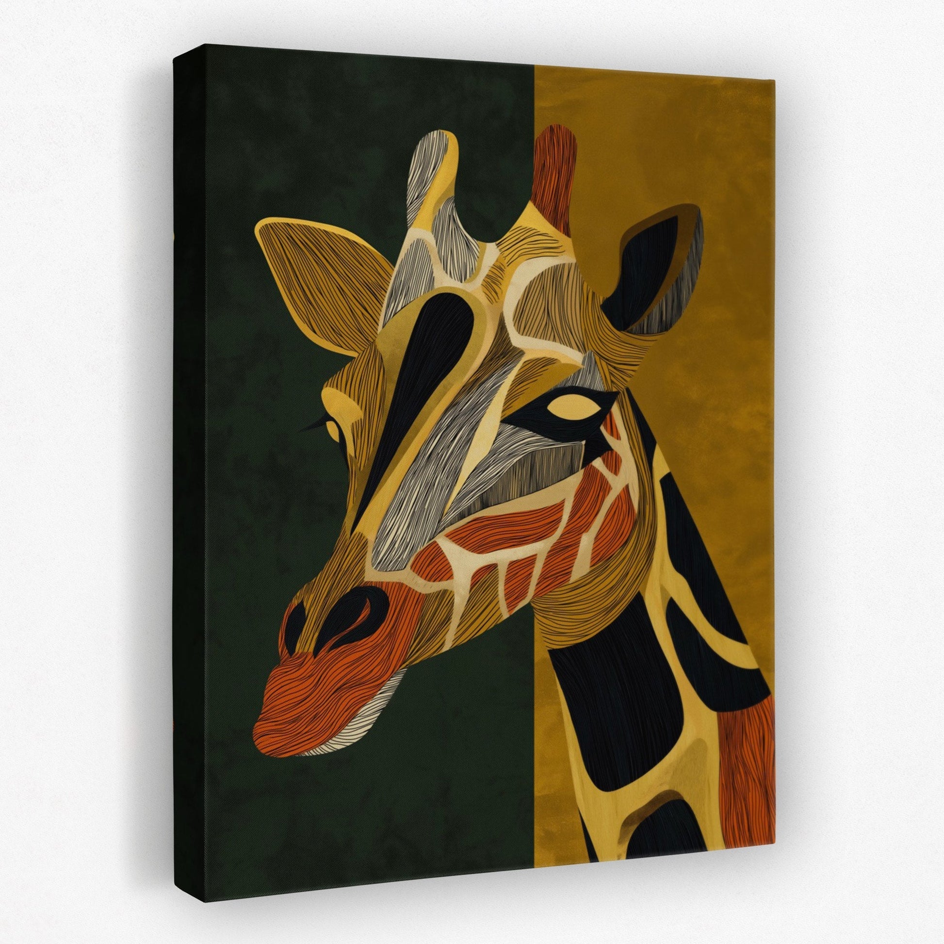 Giraffe Golden Horizon - Luxury Wall Art
