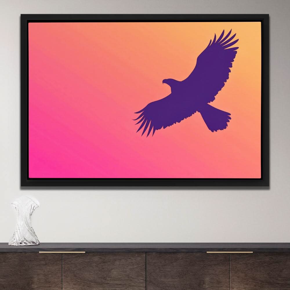 Glide Through the Sunset - Orange Wall Art