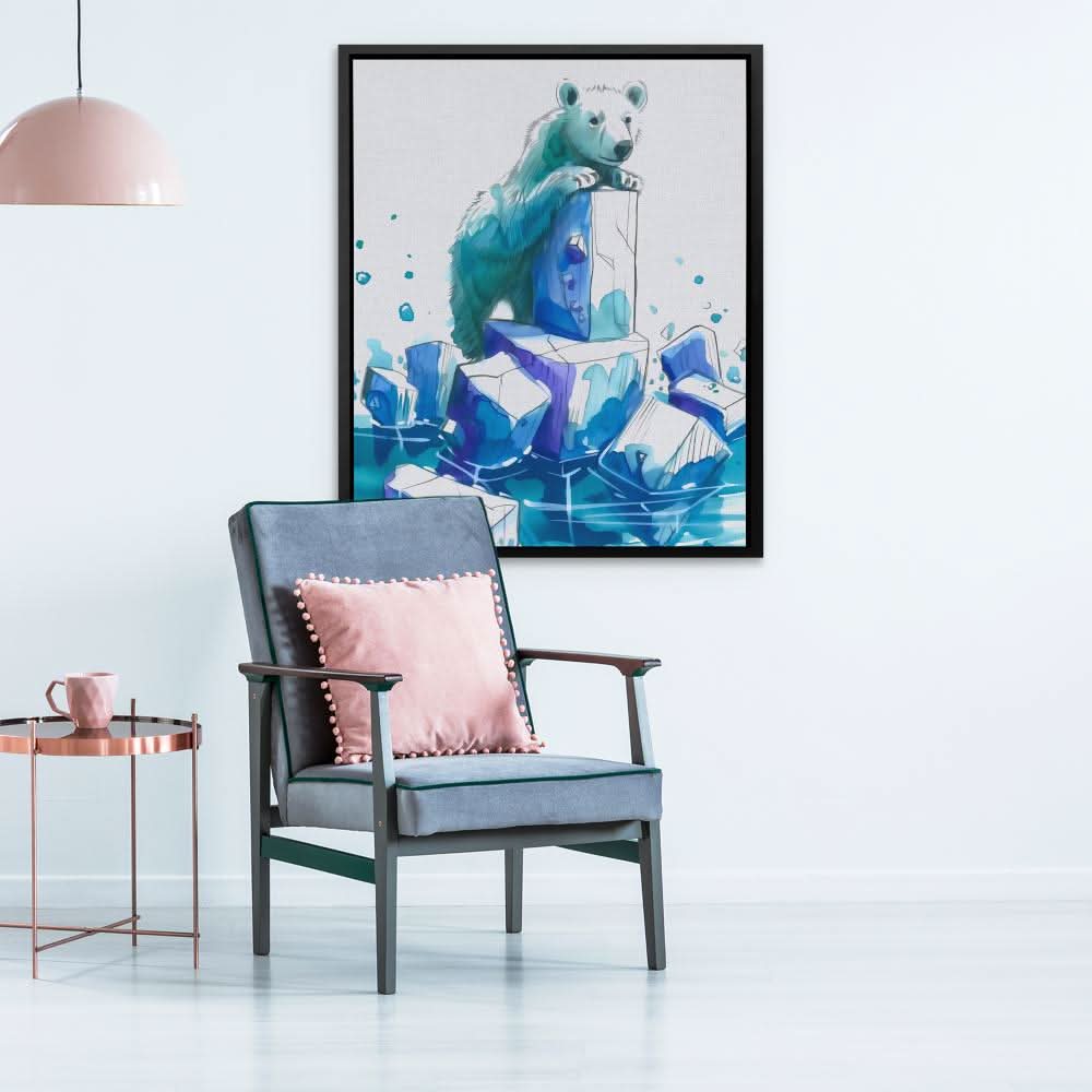 Global Panic - Wall Art in Black Frame