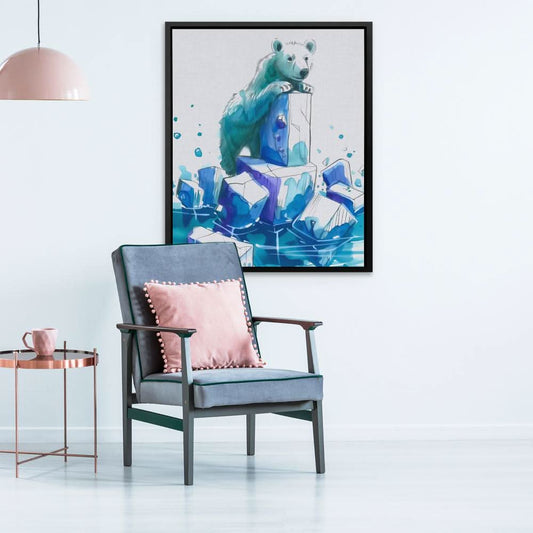 Global Panic - Wall Art in Black Frame