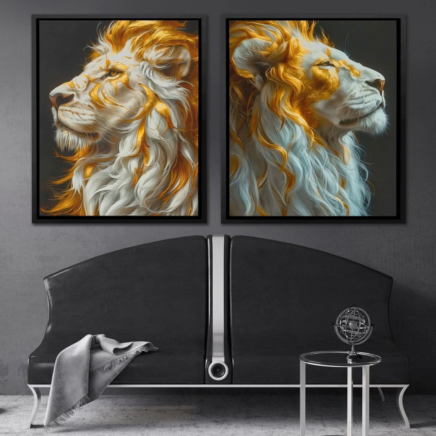 Glorious Pride - Contemporary Wall Art in Black Frame