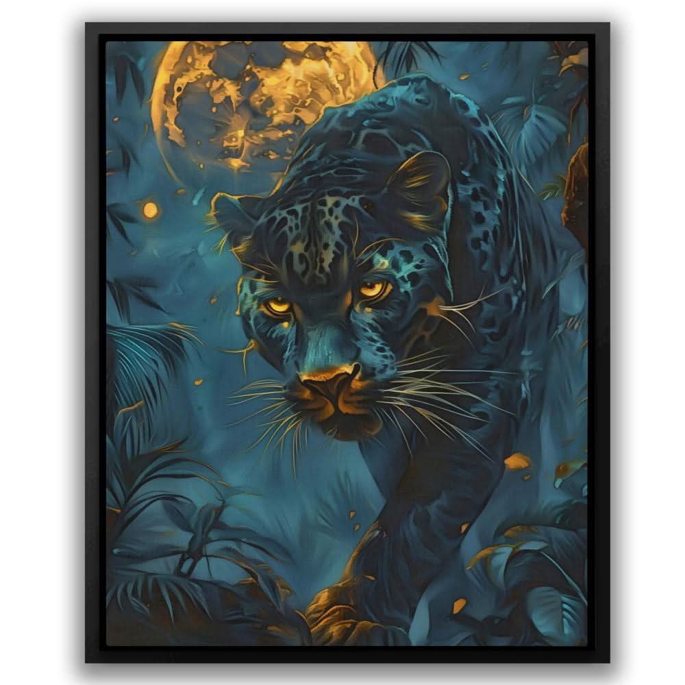 Glowing Moon Cat - Animals Art for Living Room