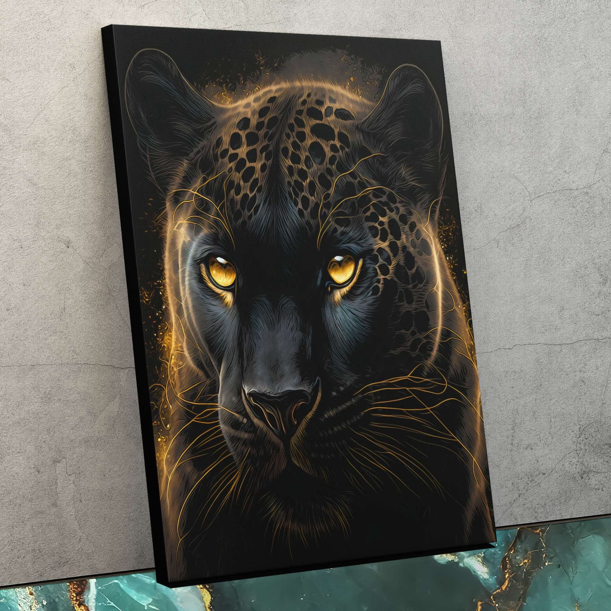 Glowing Panther - Wall Art Print