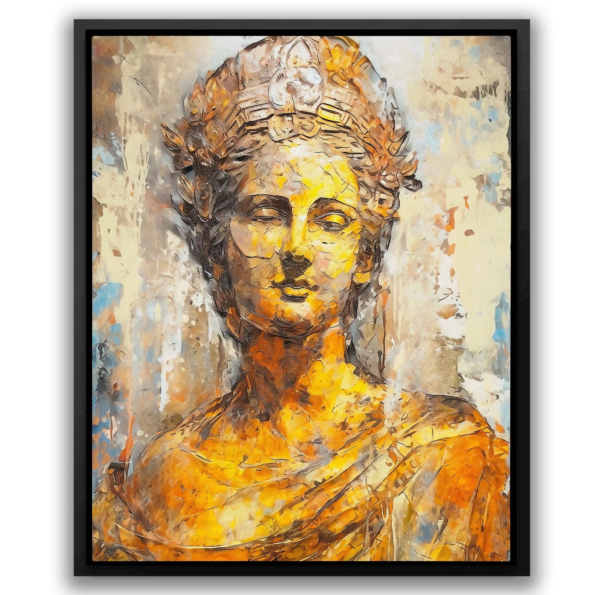 Goddess of Love - Greek Wall Art in Black Frame