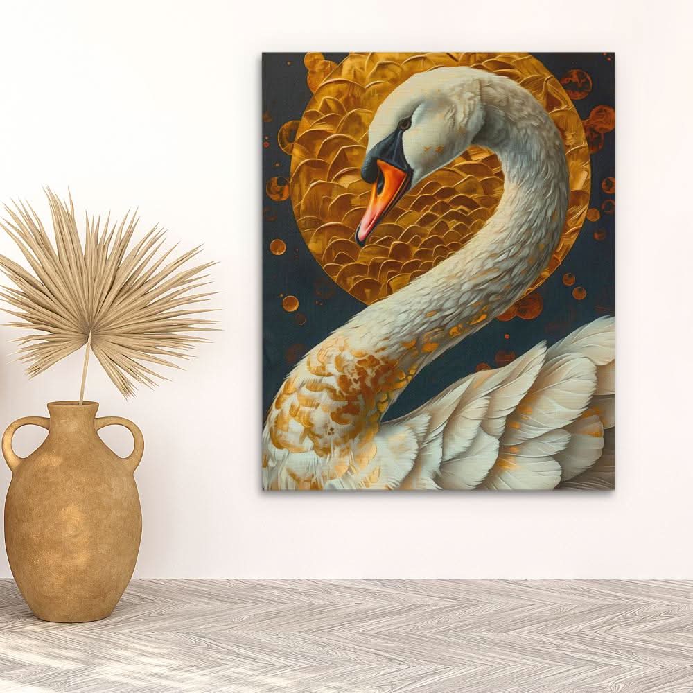 Godly Swan - Canvas Wall Art
