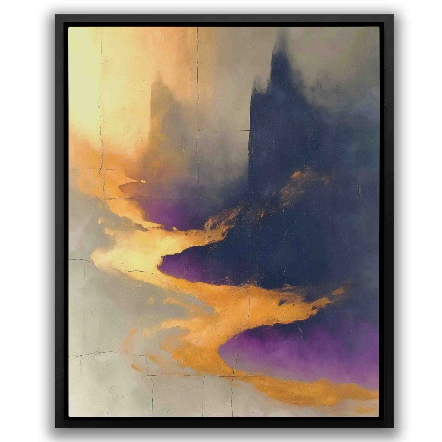 Gold Coastline - Gold Cliff Canvas Print