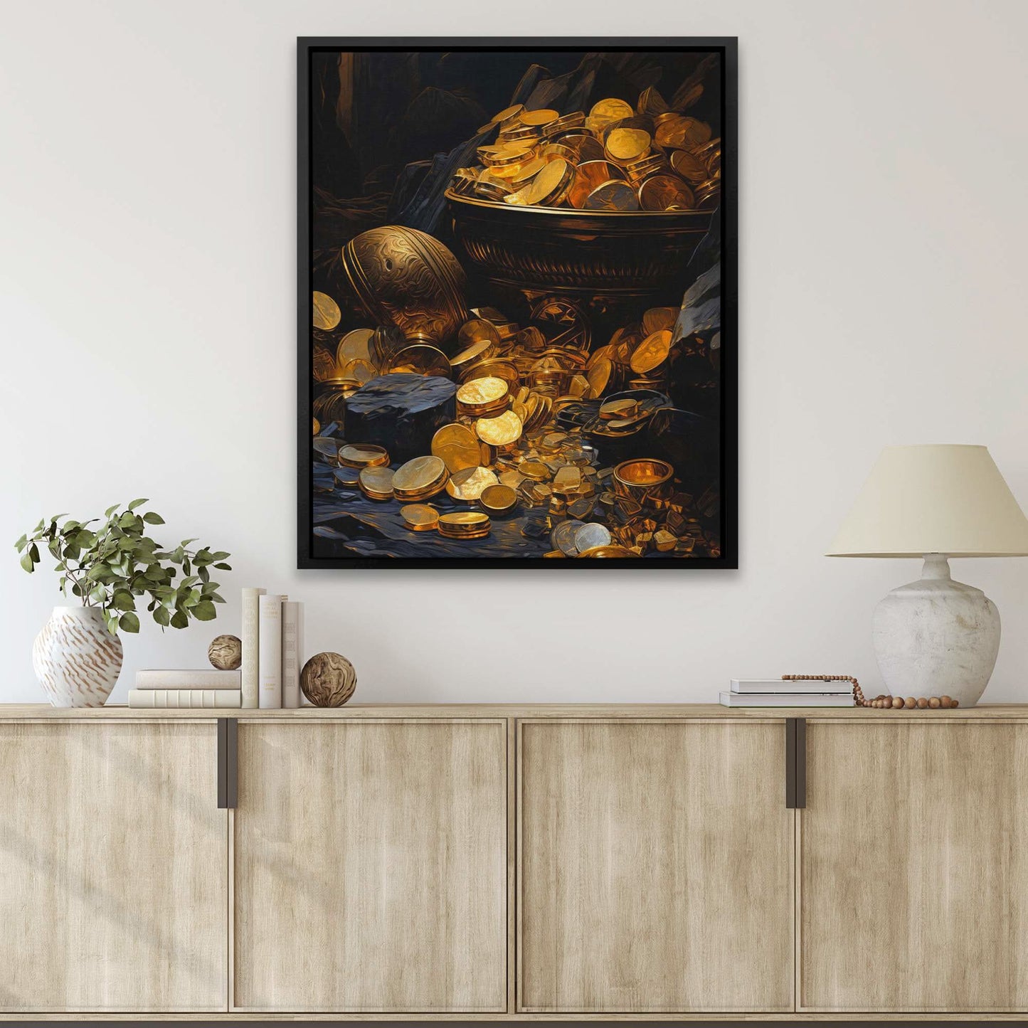 Gold Doubloons - Large Canvas Print