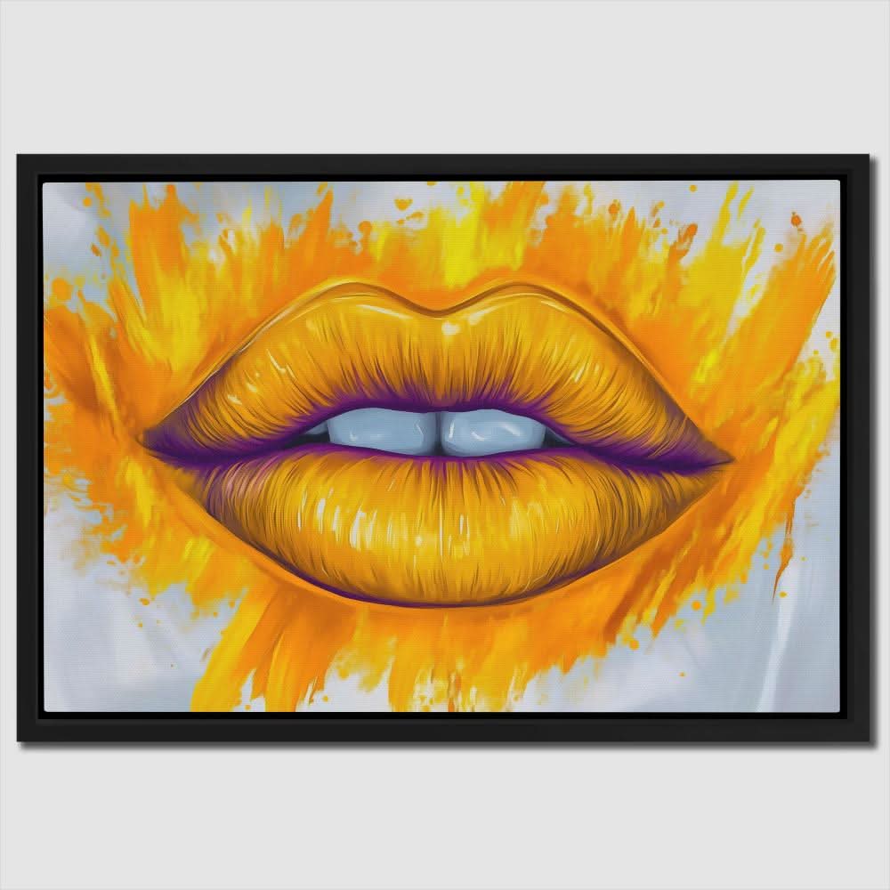 Gold Glamour - Yellow Canvas Wall Art