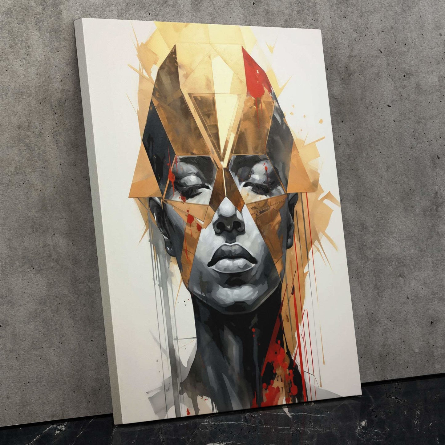 Gold Glint - Female Art for Bathroom