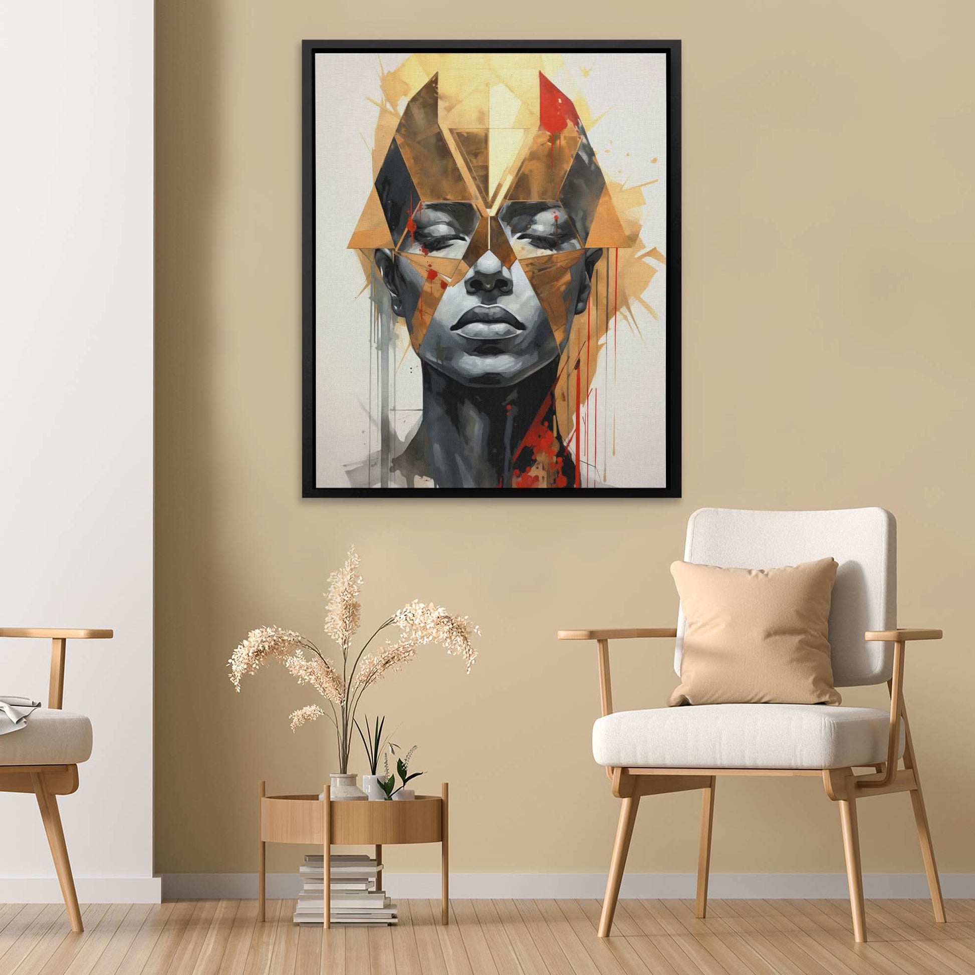 Gold Glint - Gold Canvas Wall Art