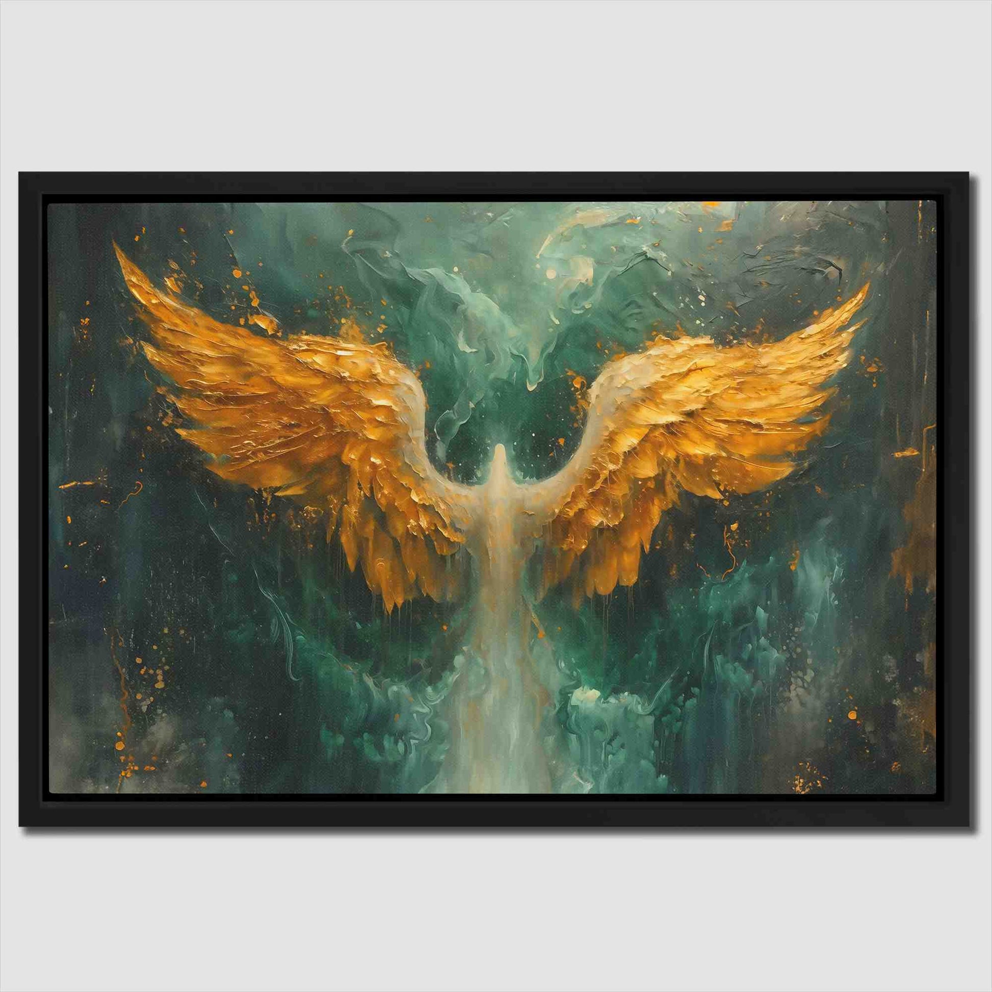 Gold Phoenix Wings - Gold Bird Canvas Print