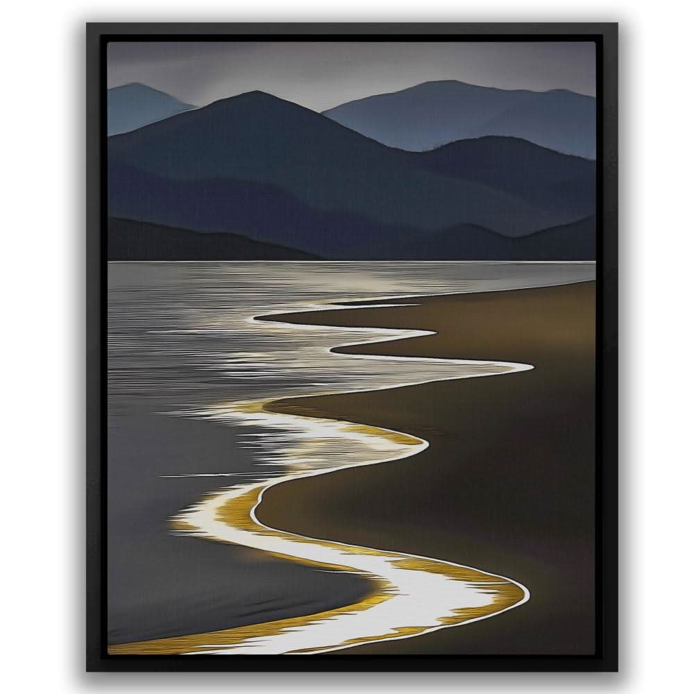 Gold Shoreline - Landscapes Art for Bedroom