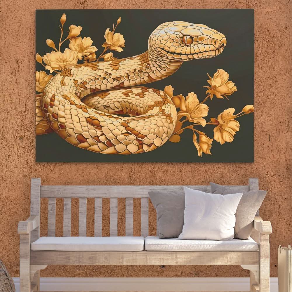 Gold Snake Scales - Animals Art